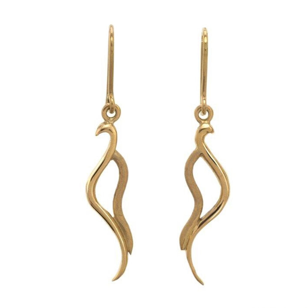 Modern elegant gold earrings