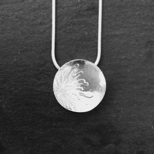 Silver Indent Pendant