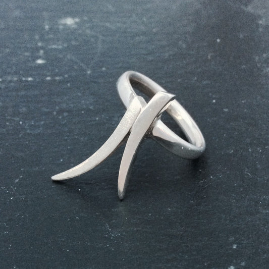 Stiletto Silver Ring